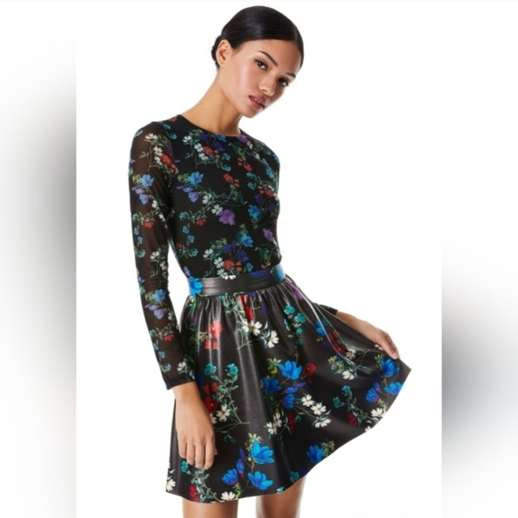 Alice + Olivia Chara Vegan Mini Dress size 12 - Picture 12 of 16